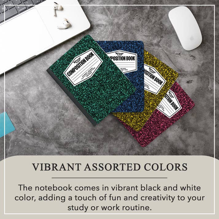 Three Leaf 100 Ct,Color Composition Notebook, CR(Pack of 48)