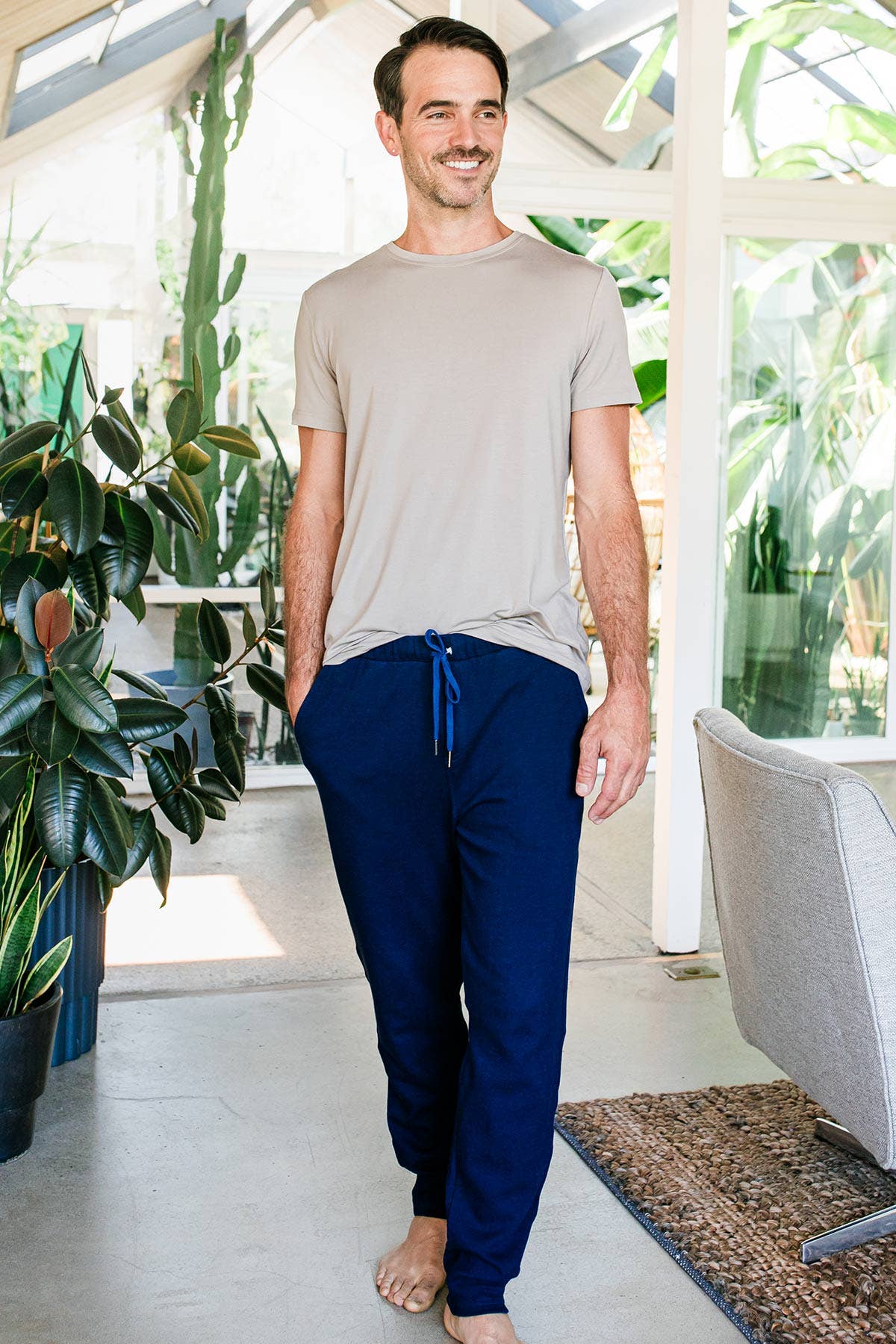 YALA - MEN'S 'LONG' ZACH BAMBOO & ORGANIC COTTON SWEATSHIRT JOGGER