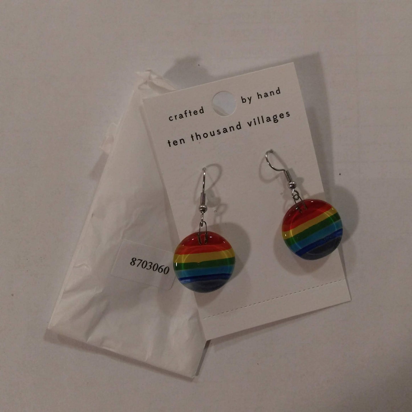 Ten Thousand Villages - Glass Rainbow Earrings