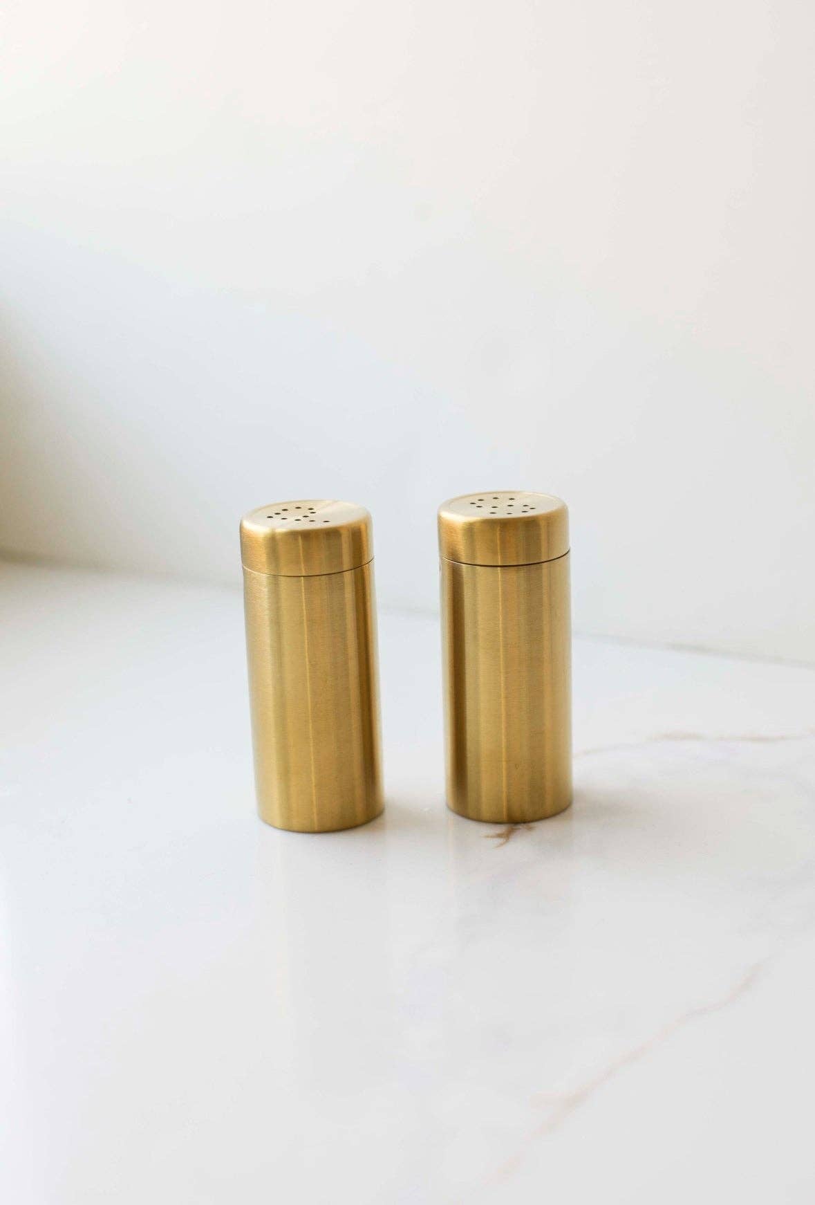 Auric Stainless Steel Salt and Pepper Shakers