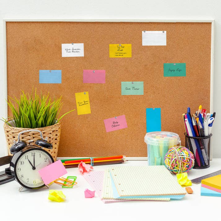 Blank Index Cards Unruled, White