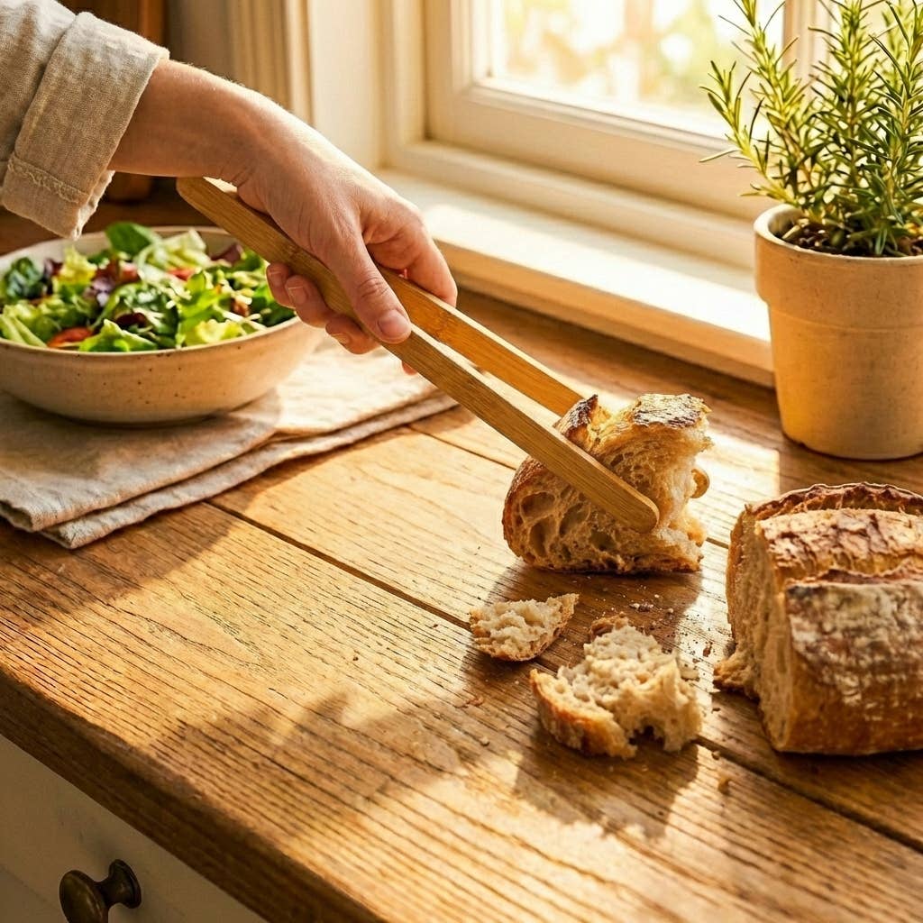 Sustainable Bamboo Tongs - Package Free