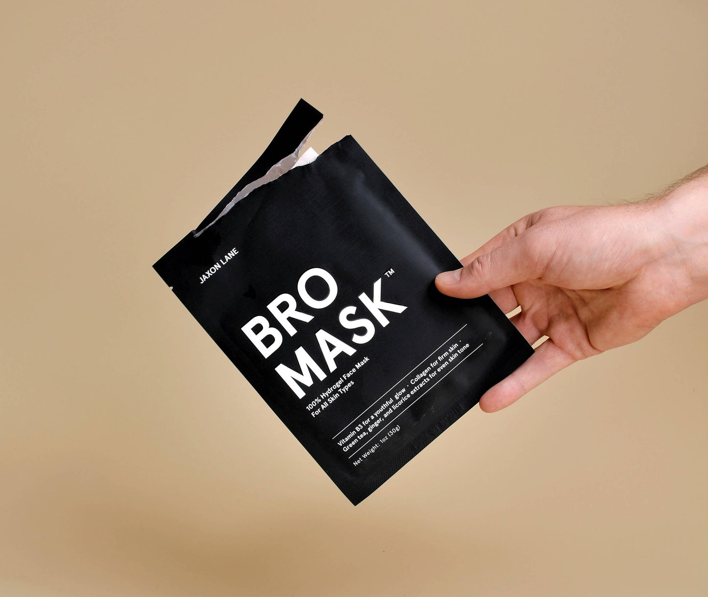 BRO MASK Hydrogel Face Mask Sheet Mask for Men (Single)