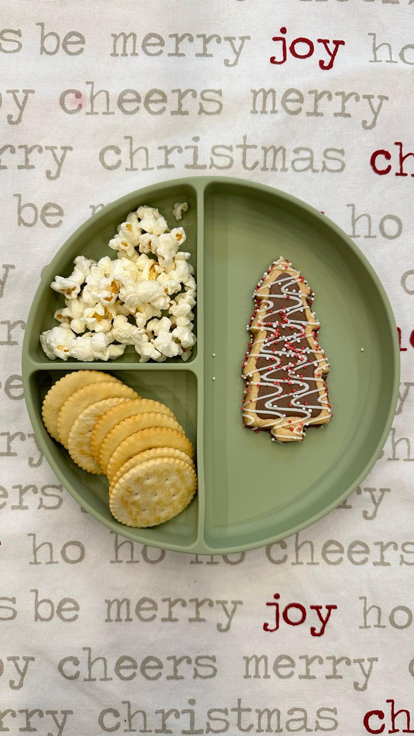 Ali+Oli - Baby Plate with Suction and Divided Portions (Sage)