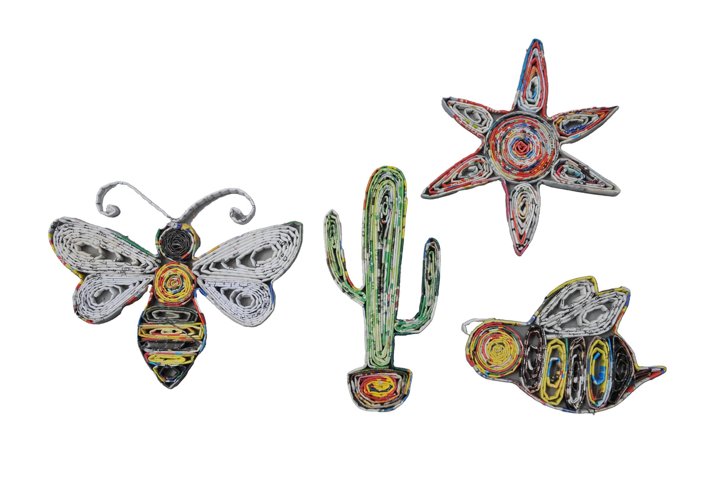 The Upcycled Paper Company - Bee Ornament - Recycled Paper