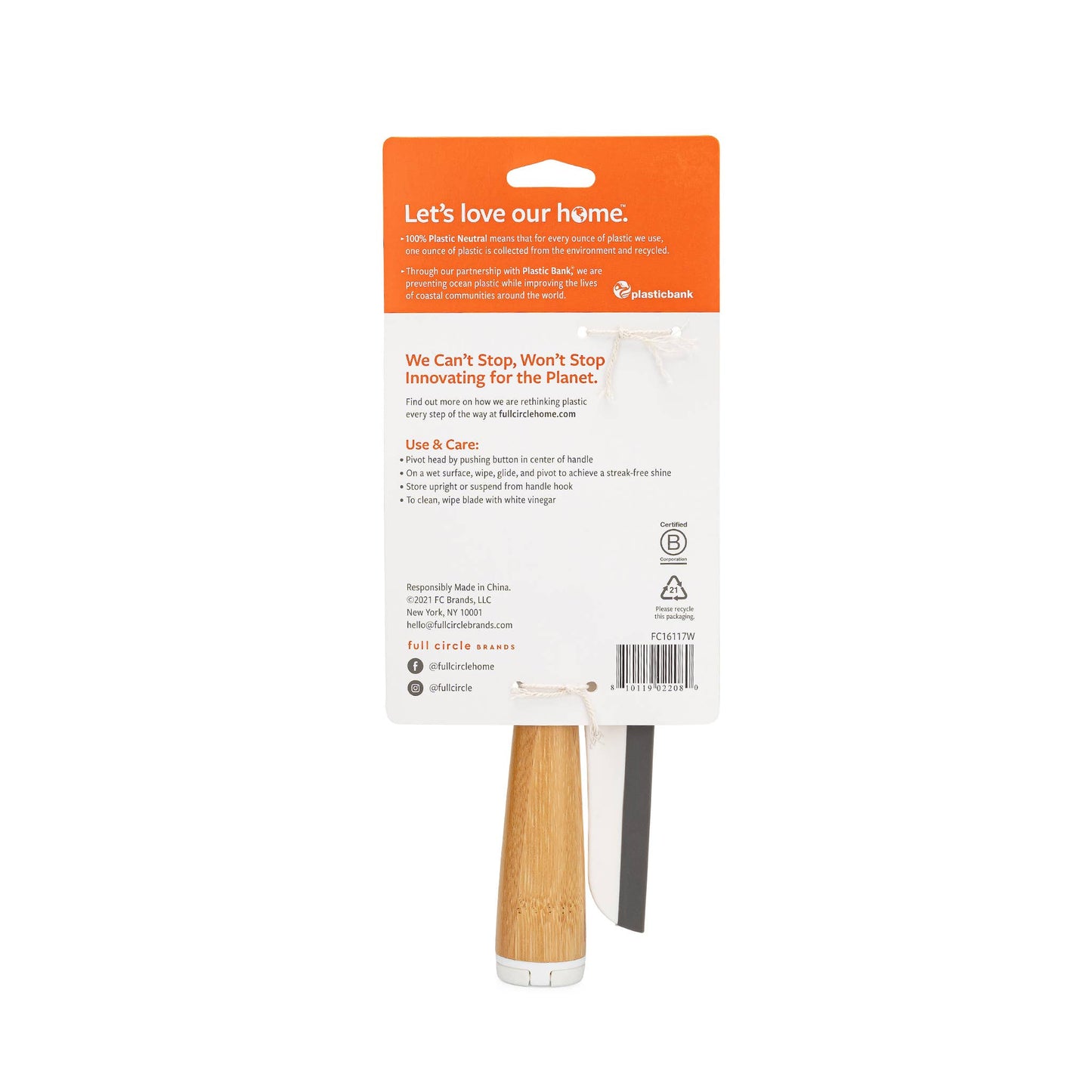 Full Circle Home - Wipe Out Pivoting Squeegee