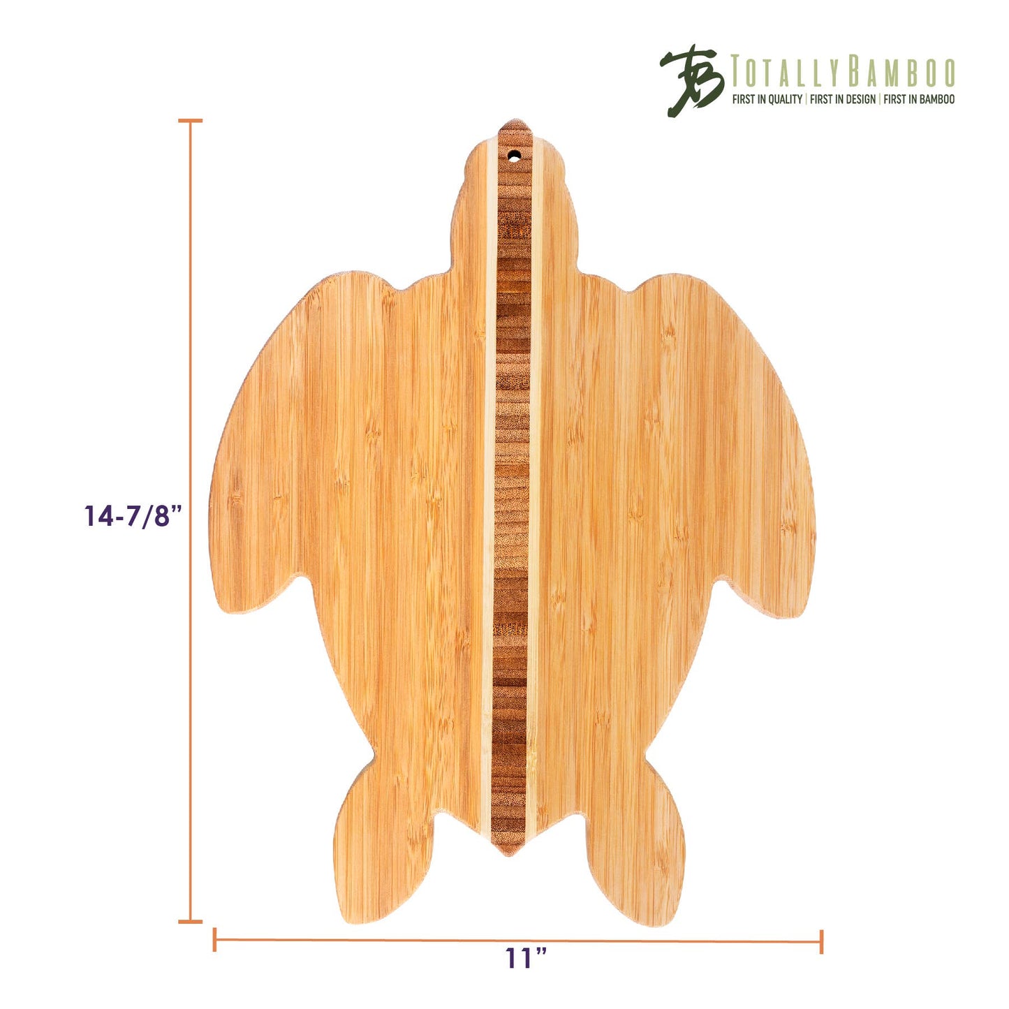 Totally Bamboo - Sea Turtle Shaped Serving & Cutting Board