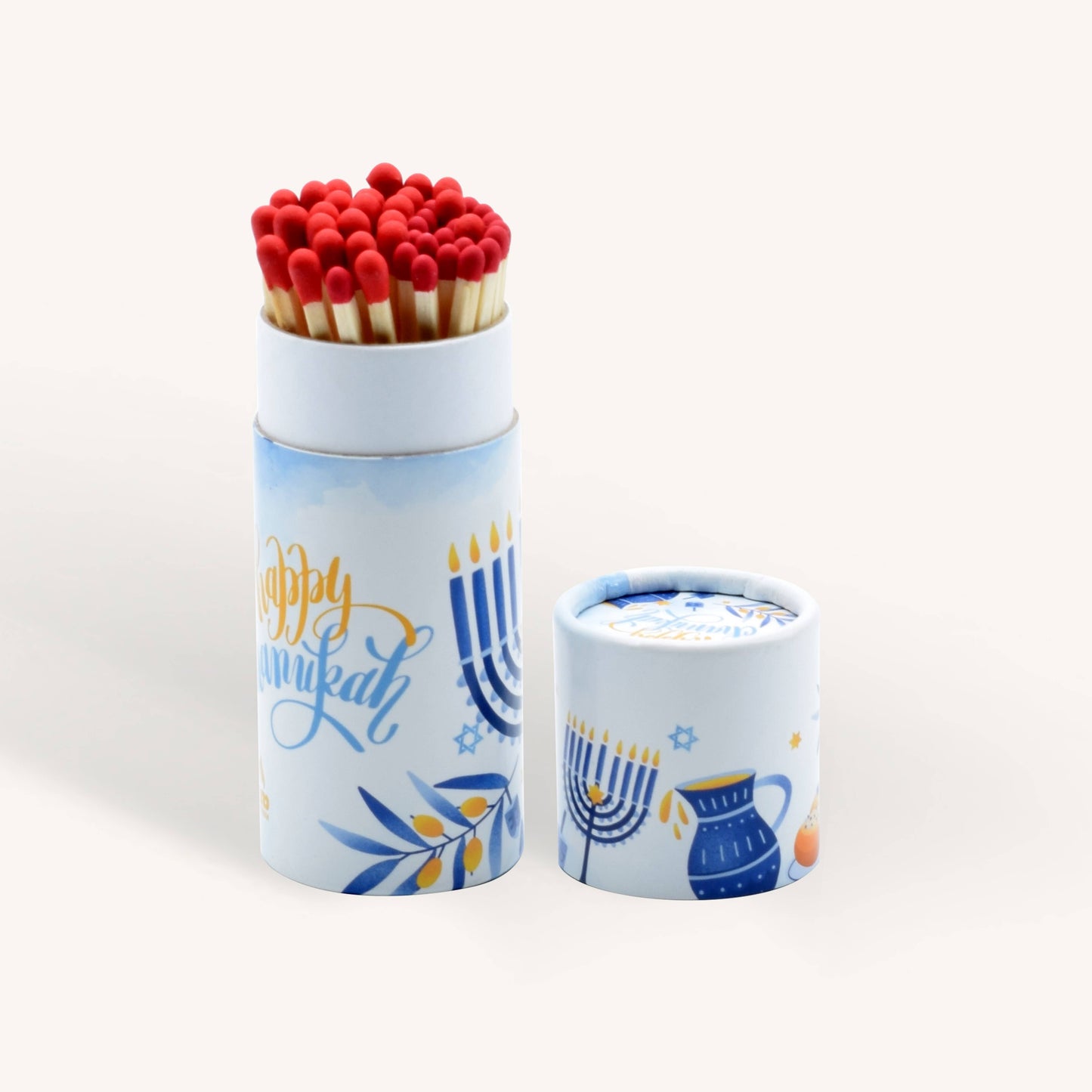 Ner Mitzvah - Extra Long Chanukah Matches - 40 Matches/Box - Blue Tube