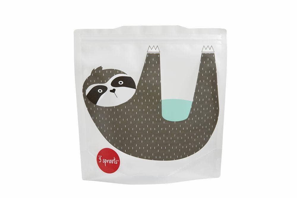 3 Sprouts - Kids Reusable Sandwich Bag - Sloth
