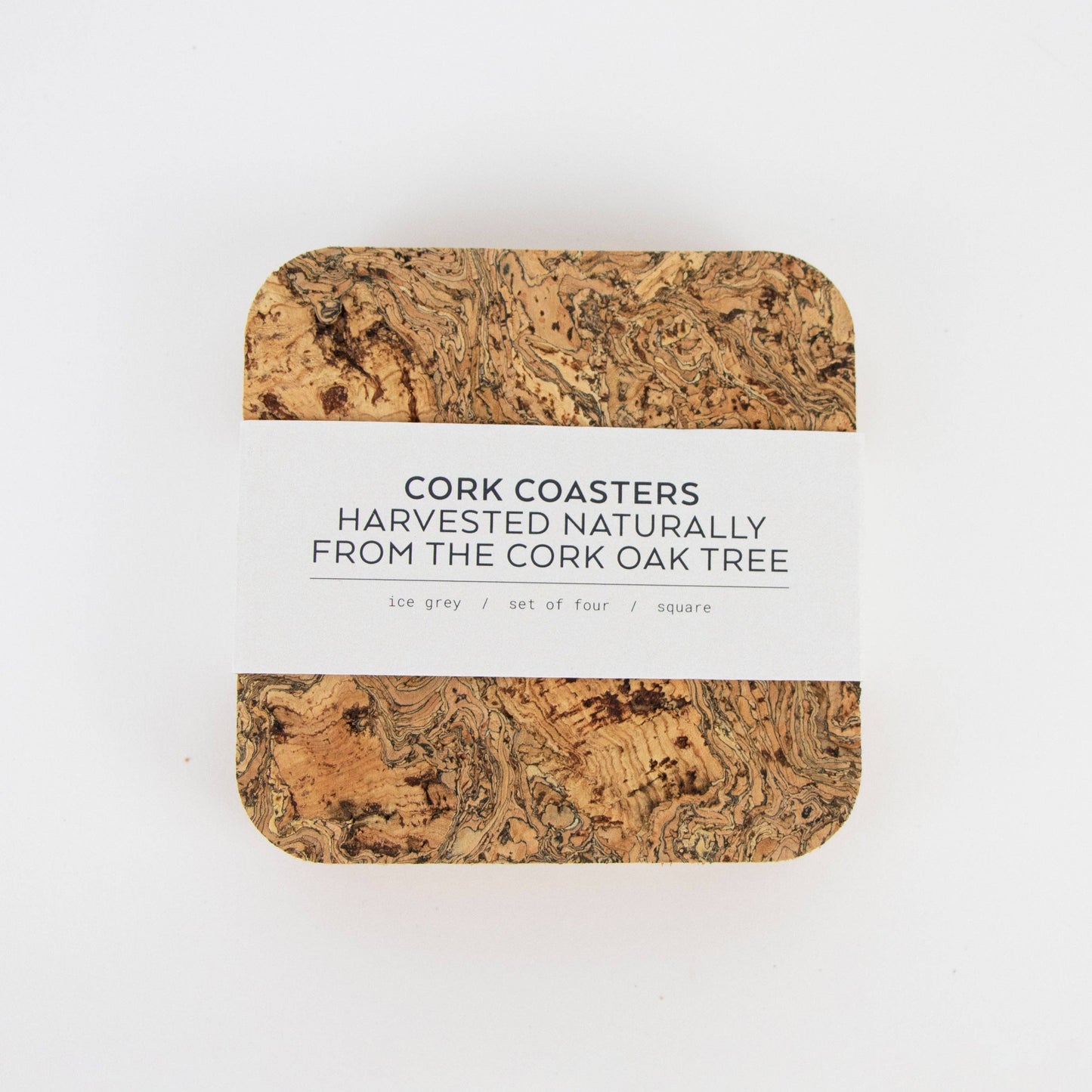 Natural Cork Coasters | Square | Set of 4
