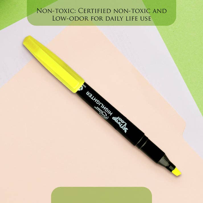 Three Leaf Highlighter 4 Ct., Pack Of 72, Yellow, Chisel Tip