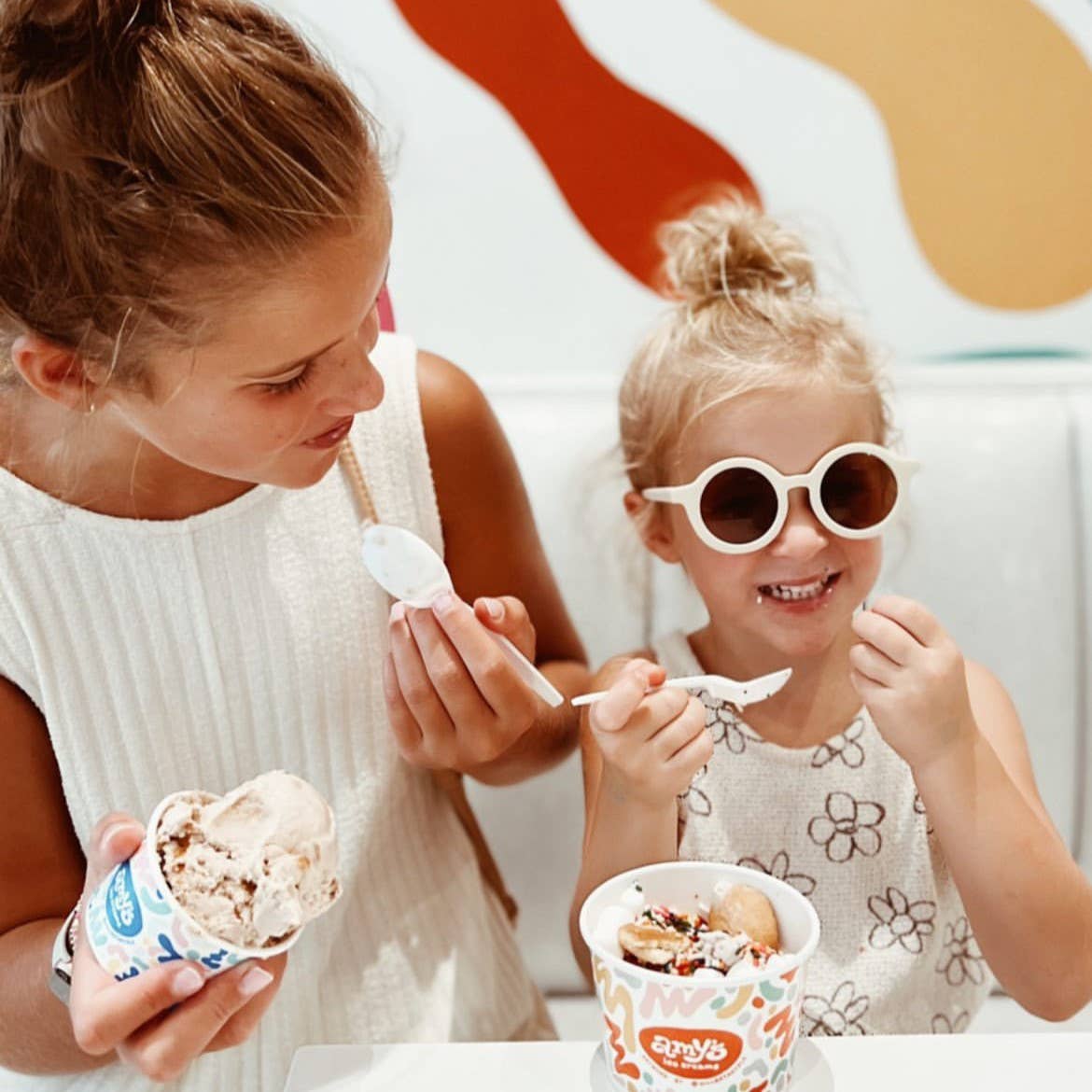 Ali+Oli - Kids Sunglasses Round (Vanilla)
