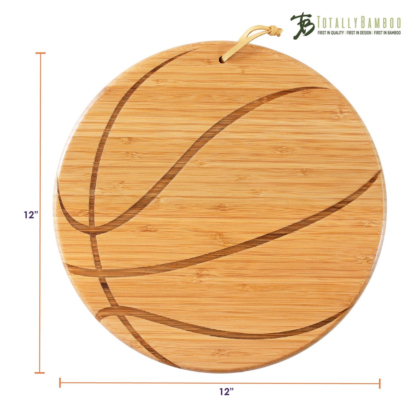 Totally Bamboo - Basketball Shaped Cutting Board & Charcuterie Serving Tray