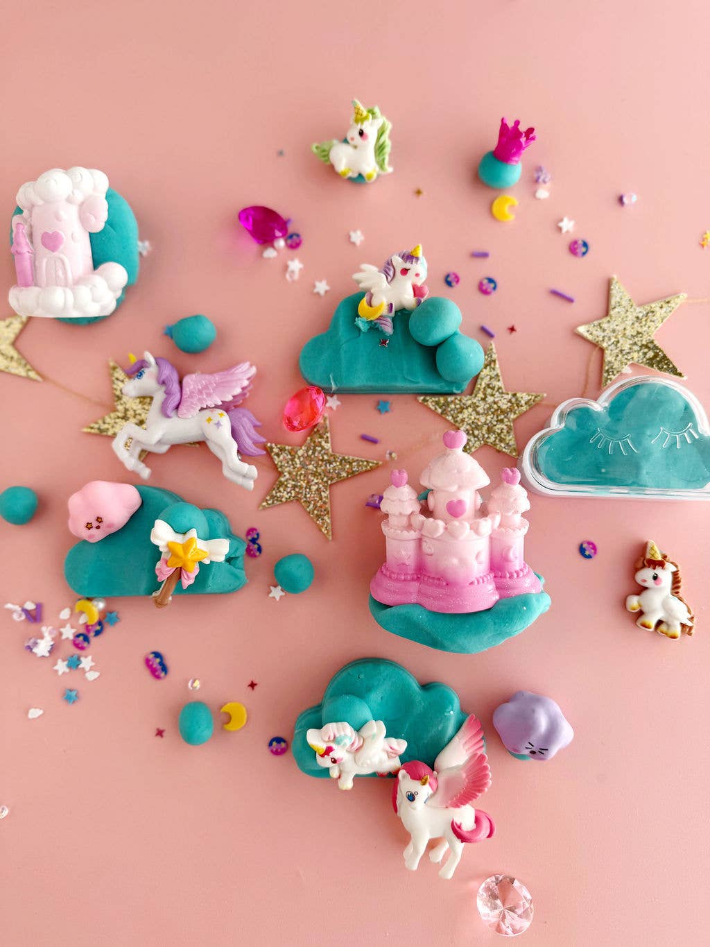 Earth Grown KidDoughs (KidDoughs by EGKD) - Pegasus Palace KidDough Play Kit