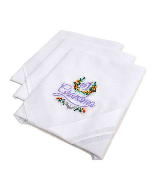 Women's "#1 Grandma" Handkerchiefs 3pcs