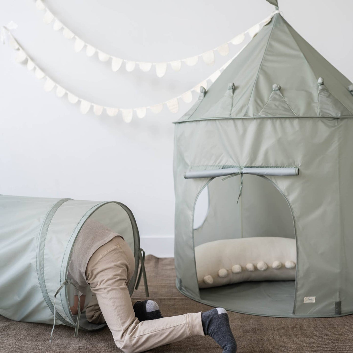Kids Play Tunnel with Recycled Fabric