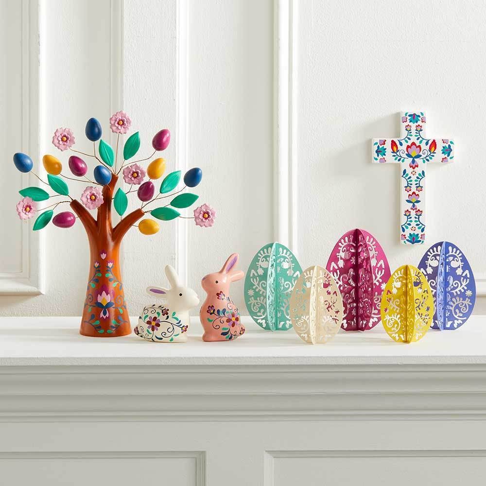 SERRV International - Botanica Clay Easter Wall Cross