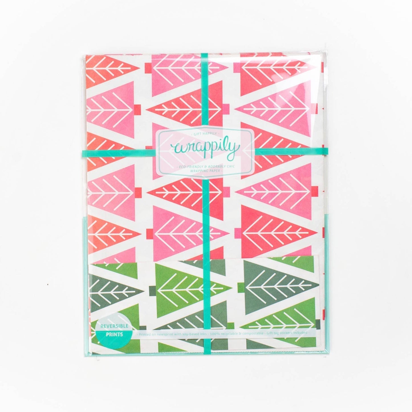 Wrappily Eco Gift Wrap Co. - Tannenbaum • Double-sided Eco Wrapping Paper • Holiday