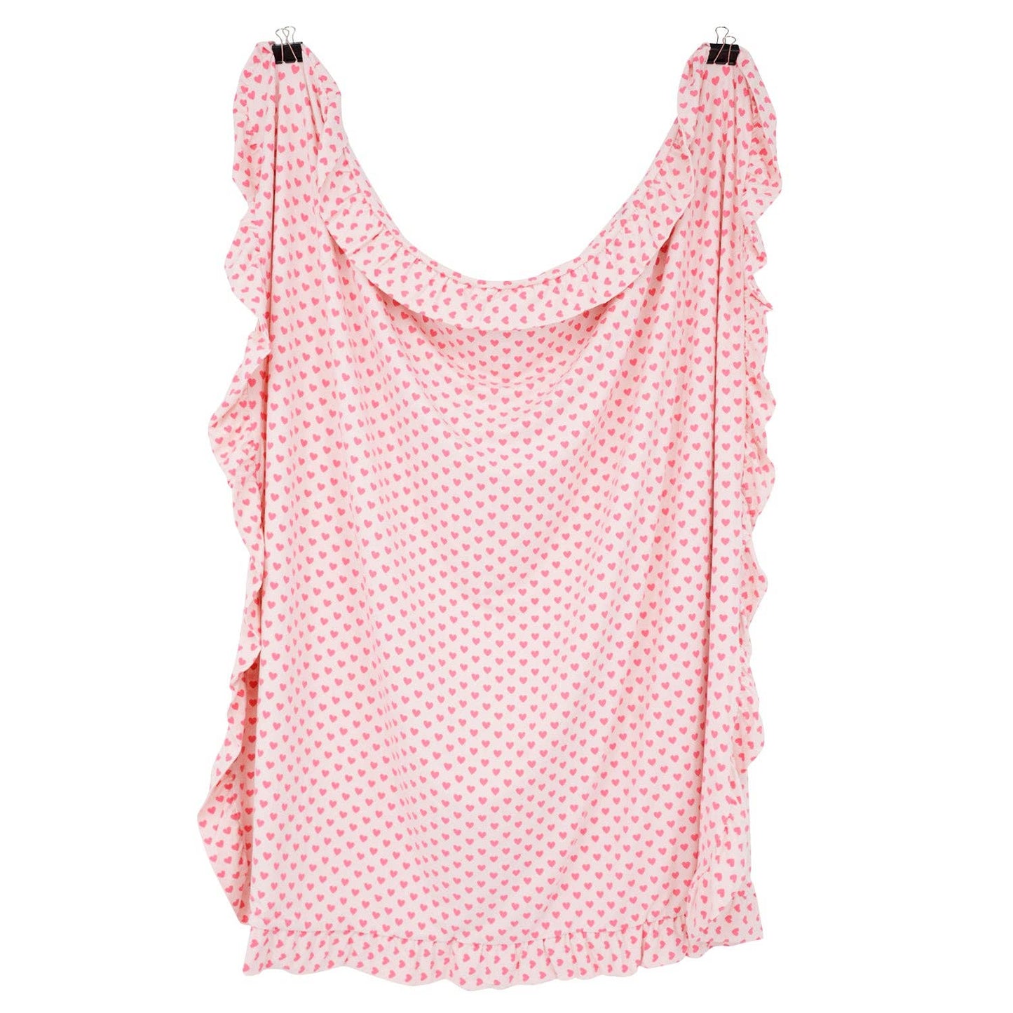 Ruffle Blanket - Dusty Pink