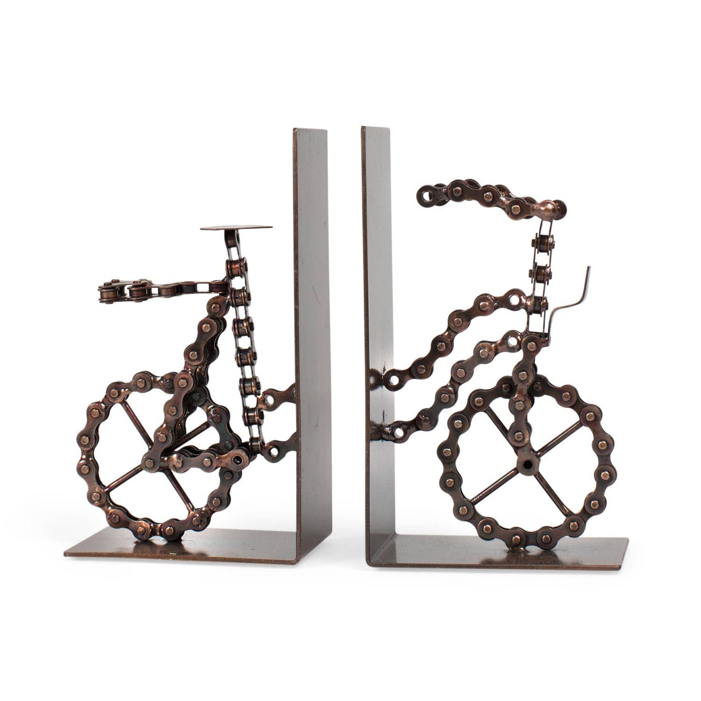 Ten Thousand Villages - Bicycle Chain Bookends