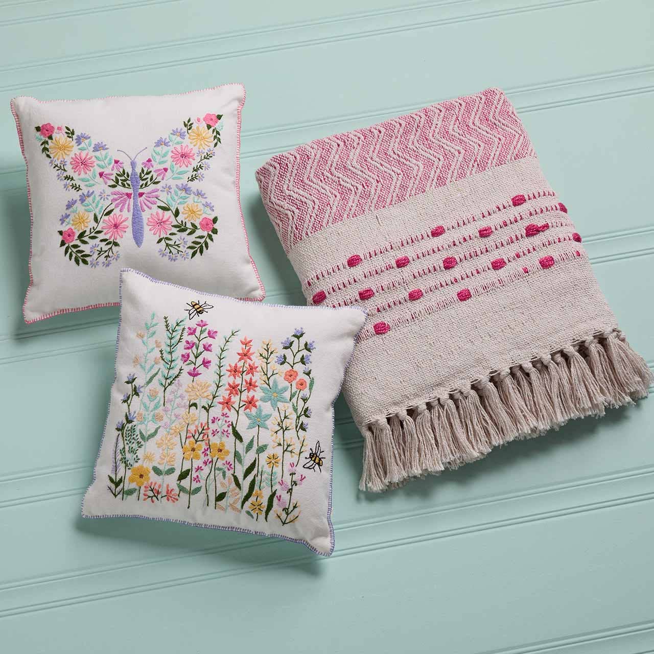 SERRV International - Blossom Pink Burl Rethread Throw Blanket