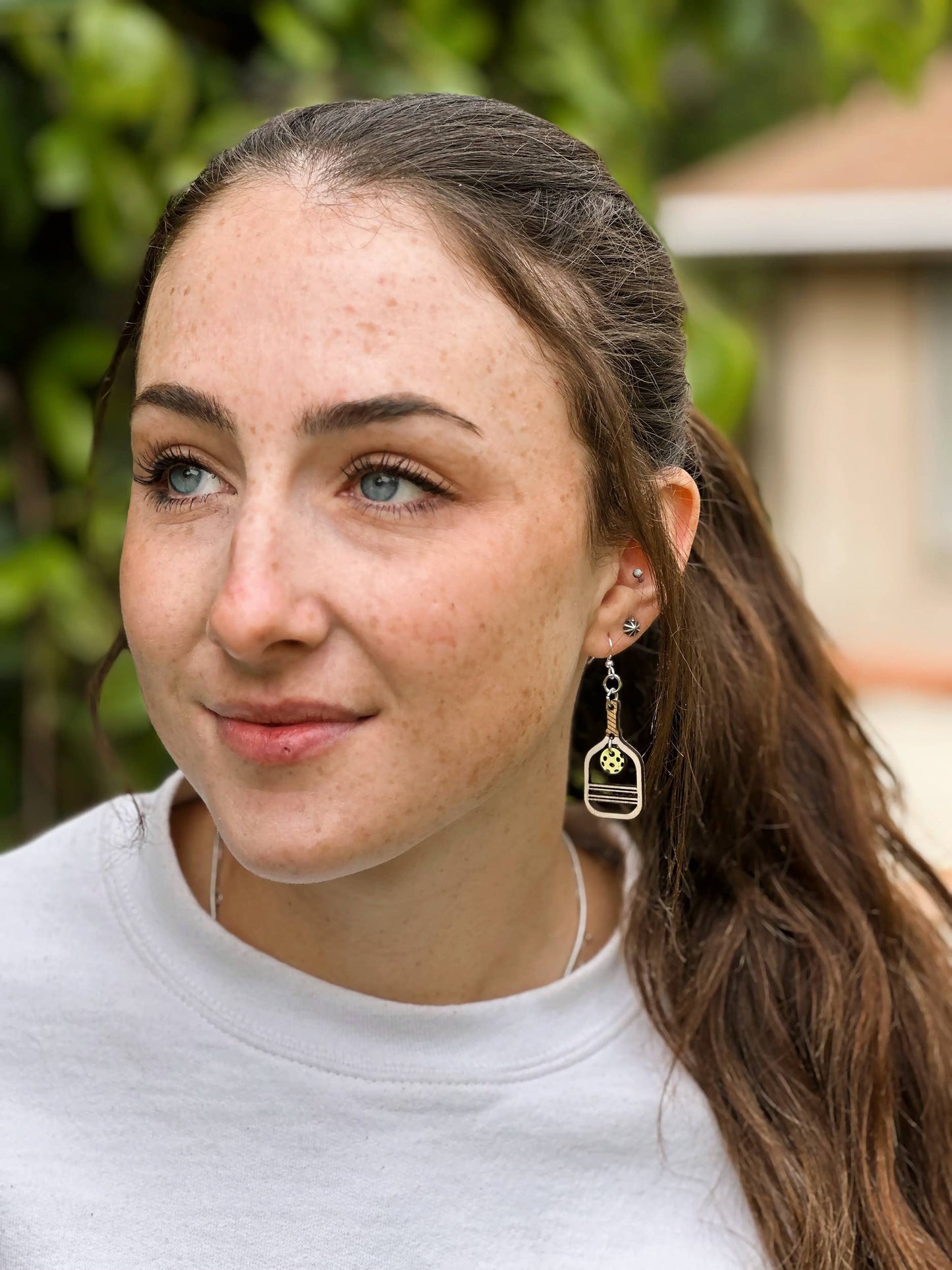 Green Tree Jewelry - Pickle Ball Earrings