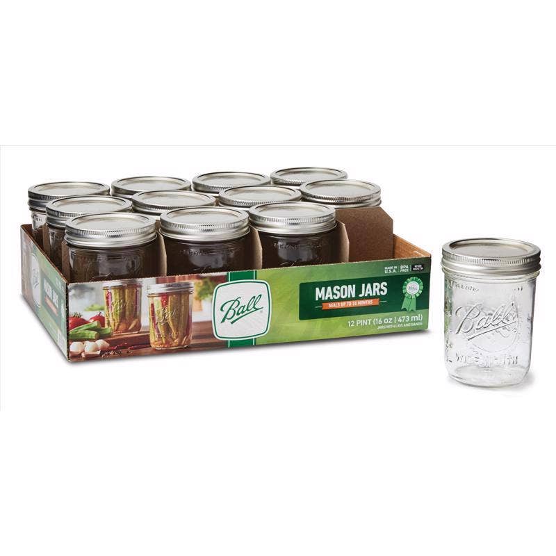 Everyday Supply Co - BALL - Ball Wide Mouth Mason Jar 16 oz 12 pk