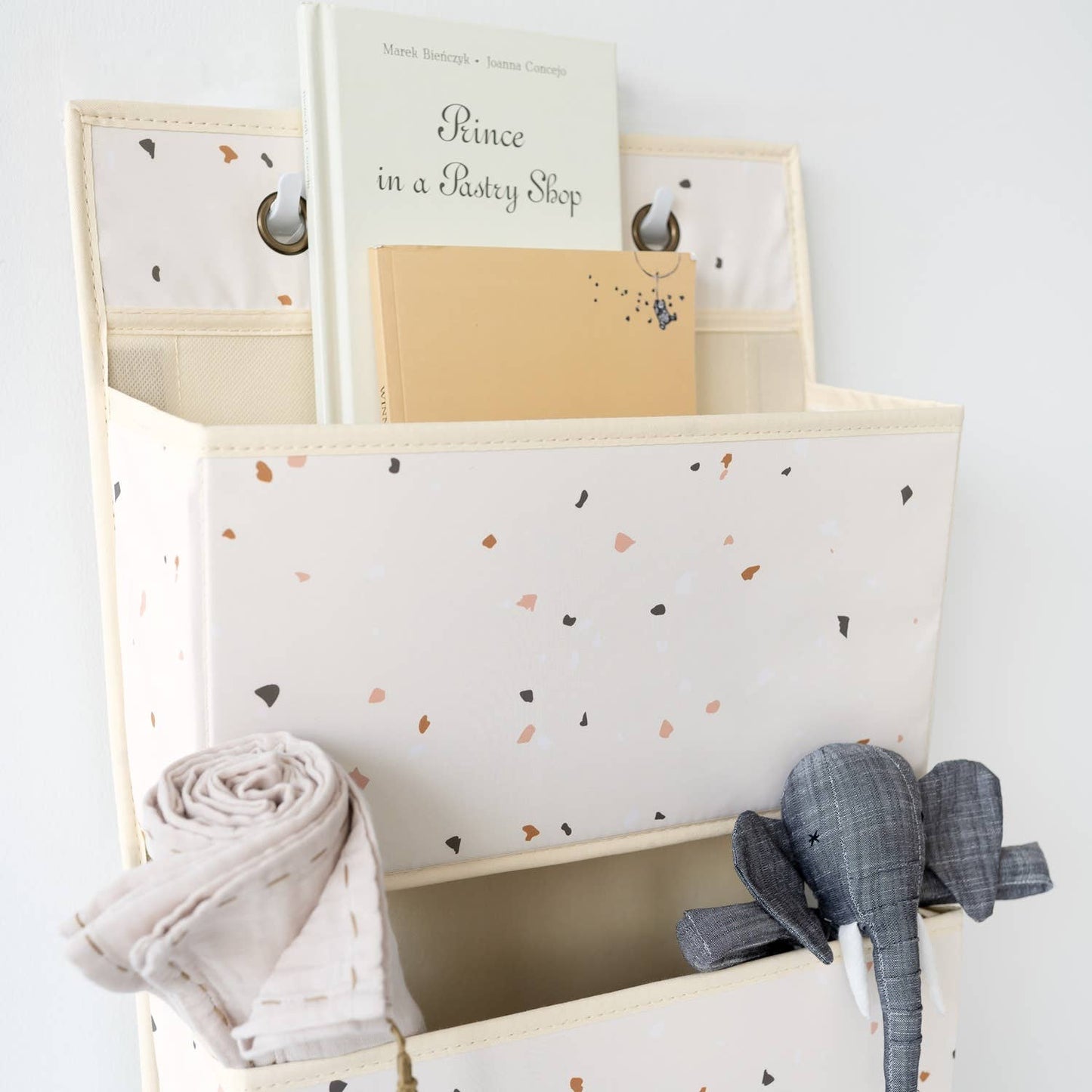 Recycled Fabric Over the Door Organizer for Nursery