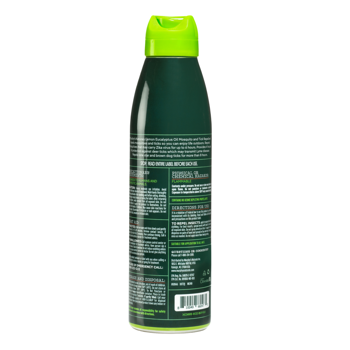Murphy's Naturals - Mosquito & Tick Repellent Mist (6oz) - Display of 6