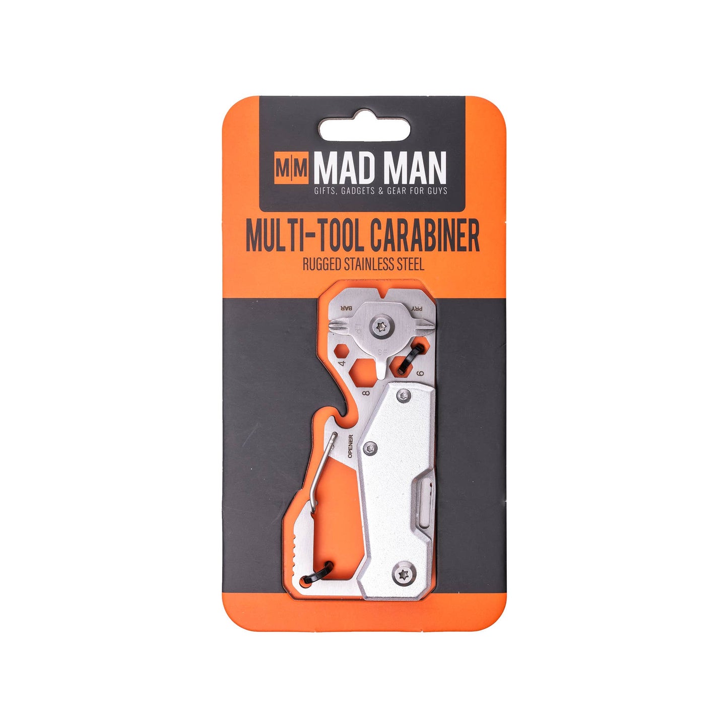 Stainless Multi-Tool Carabiner | Clip-On EDC Gear Tool