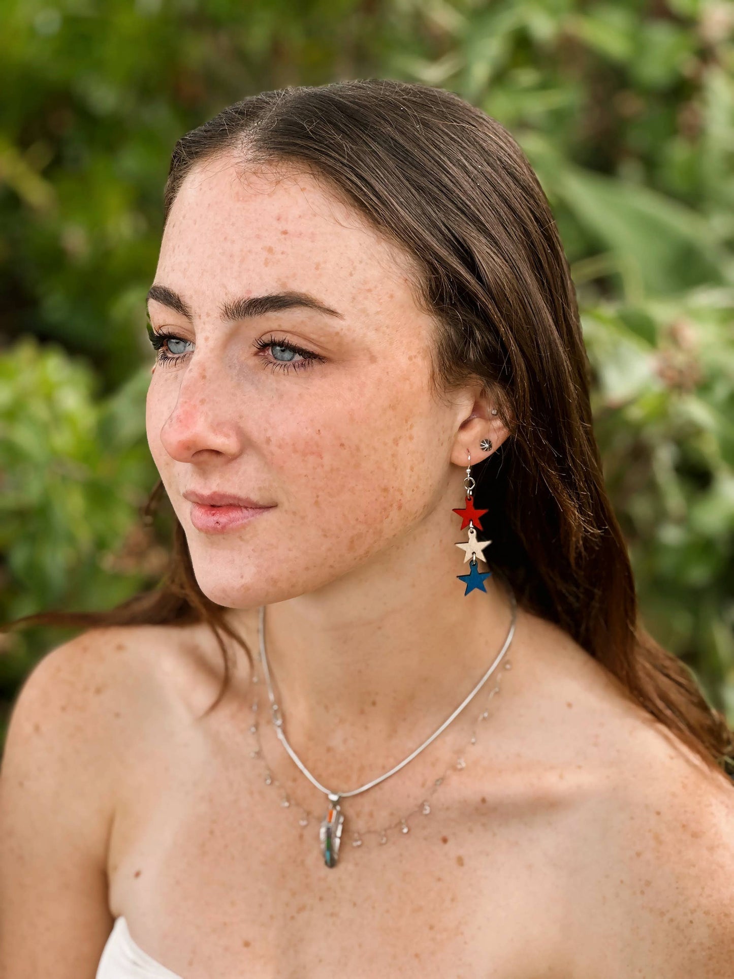 Green Tree Jewelry - 4th of July Star Earrings