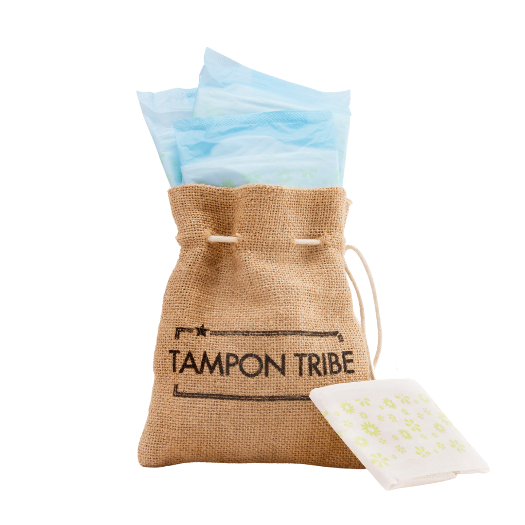 Tampon Tribe - Organic Cotton Pads - 10 Ultrathin with Wings