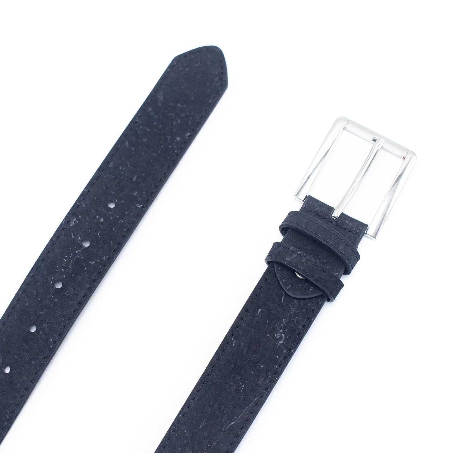 Black Cork men belt vegan belt natural leather belt L-853-A