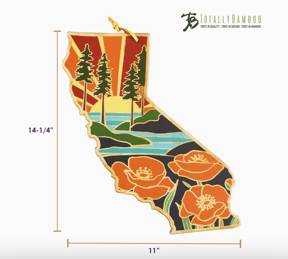 California Cutting Board with Artwork