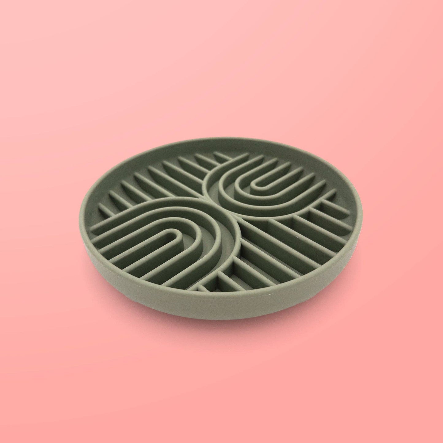 Green Waves Co. - Slow Feeder Dog Bowl with Suction Base