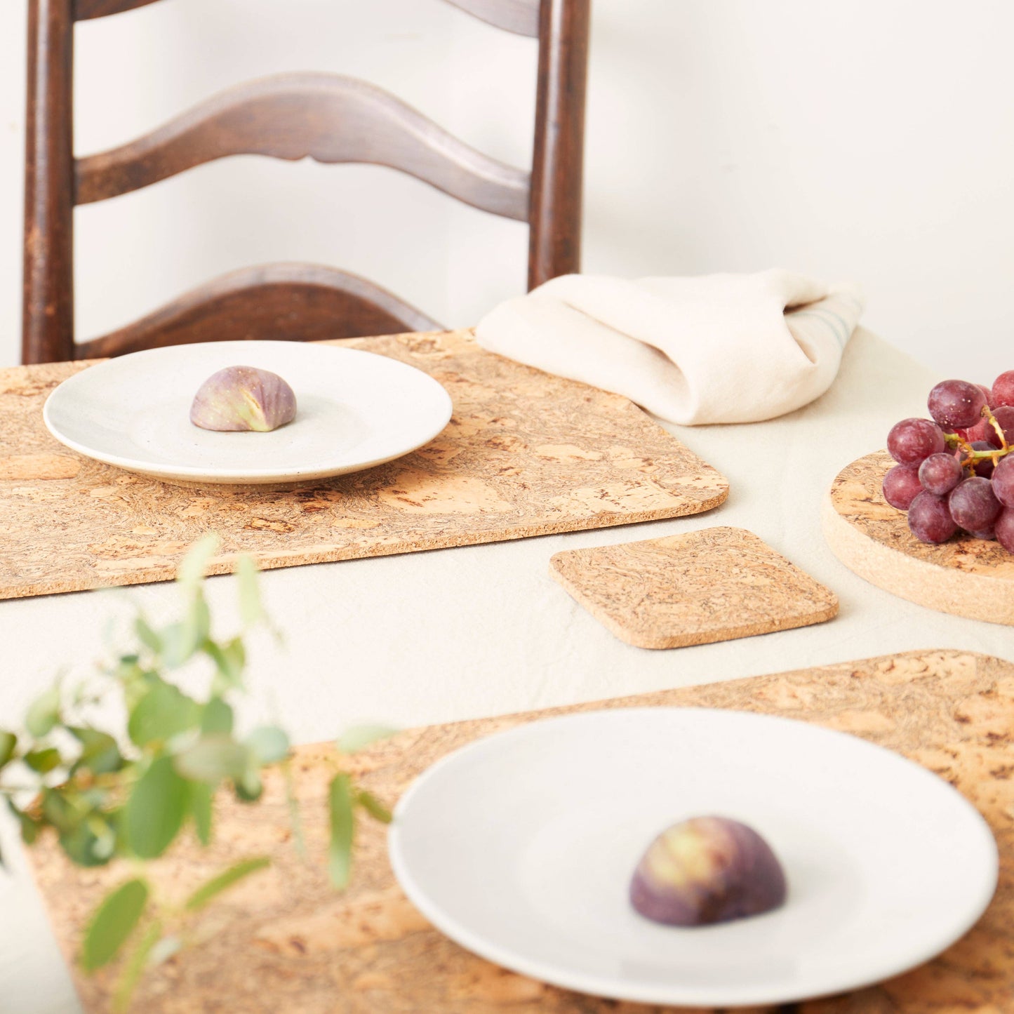 Natural Cork Coasters | Square | Set of 4