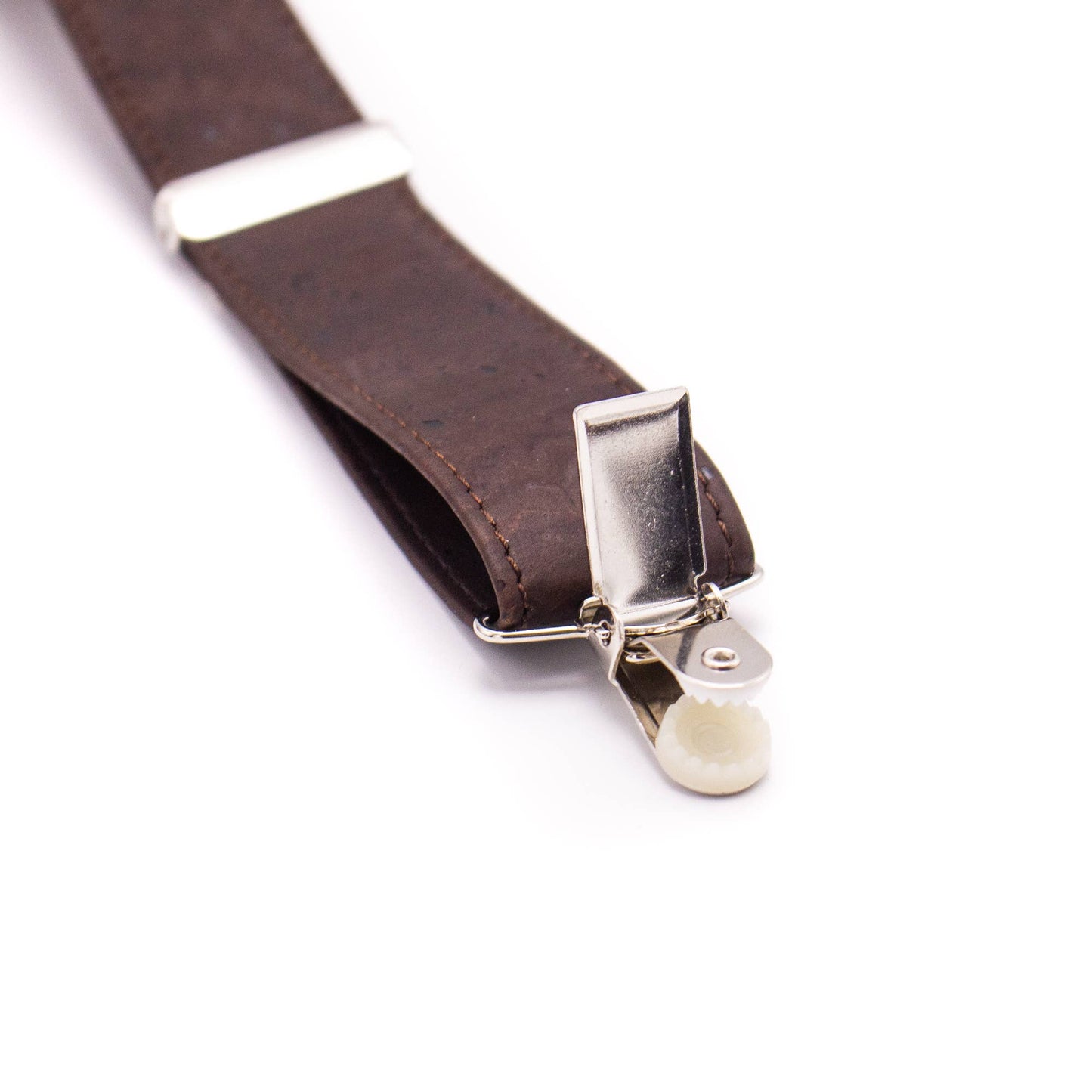 Brown Adjustable cork straps men's SUSPENDER L-542-D
