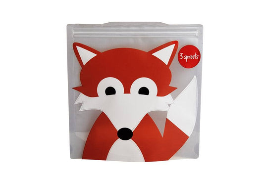 3 Sprouts - Kids Reusable Sandwich Bag - Fox