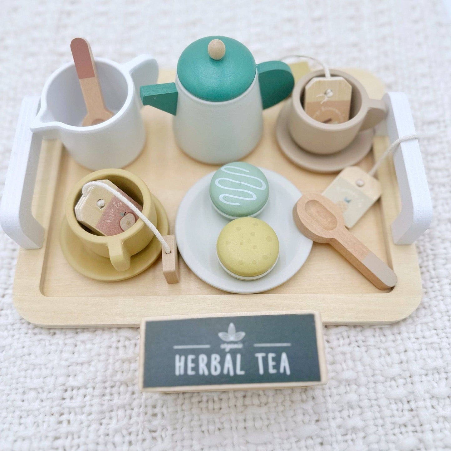 Wooden Tea Party Set  Pretend Play Tea Set Ages 3+