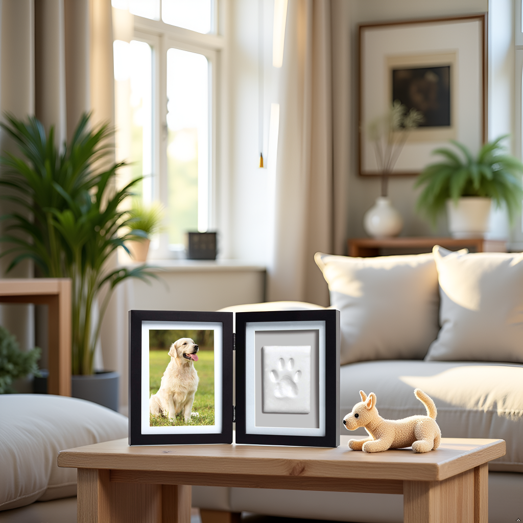 Pearhead - Pawprints Keepsake Photo Frame & Clay Impression Kit