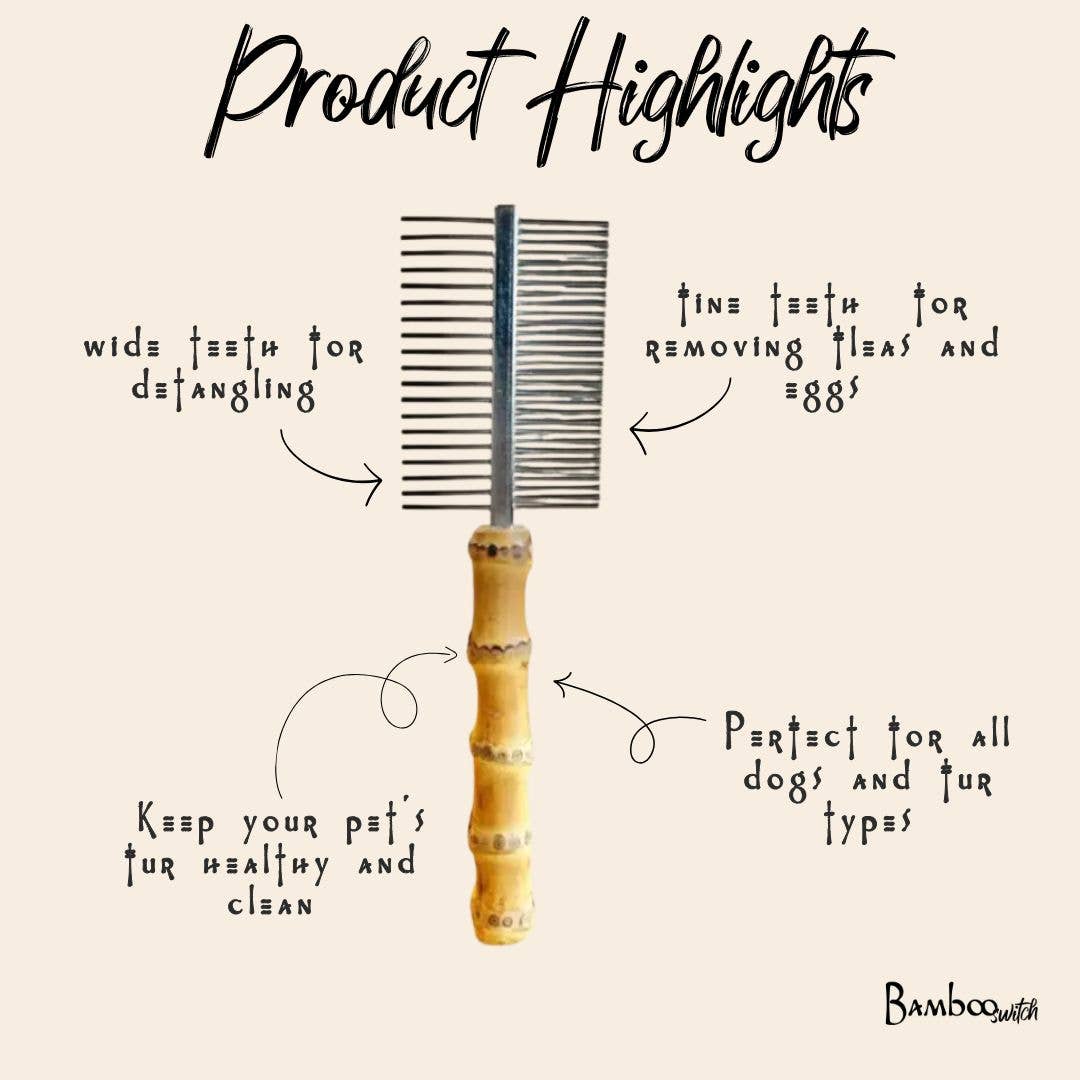 Double Sided Dog & Pet Flea Comb | Pet Bestseller