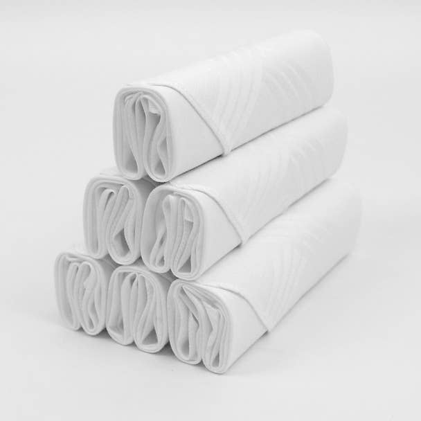 Boxed Men's Cotton Plain Handkerchiefs 6pcs Set