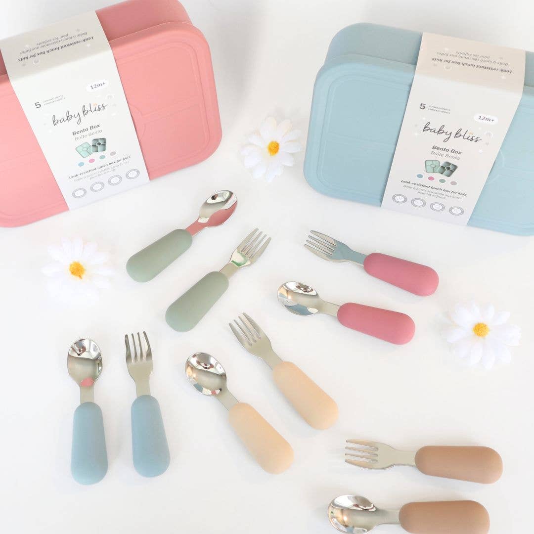 Stainless Steel & Silicone Silverware