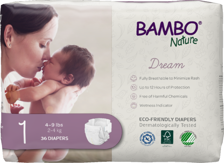 Bambo Nature Dream Baby Diapers Size 1
