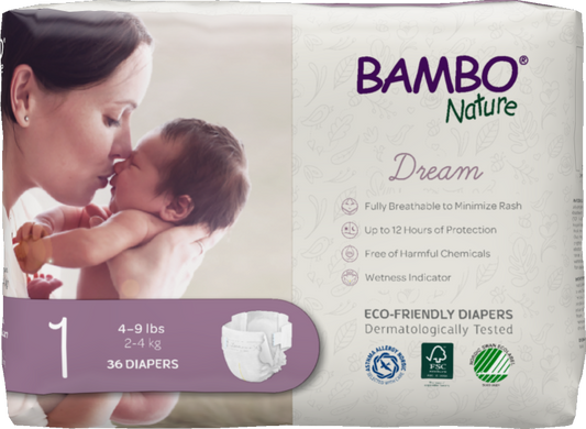 Bambo Nature Dream Baby Diapers Size 1