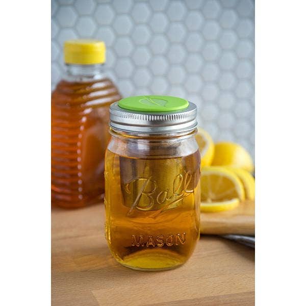 Fox Run Brands - Jarware Tea Infuser Lid for Regular Mouth Mason Jar