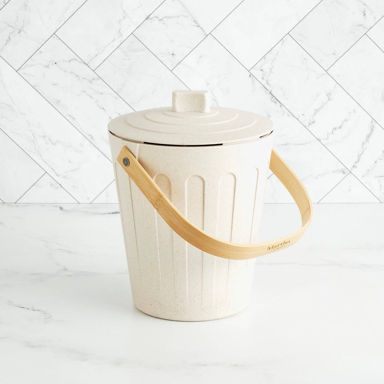 Compost Bin - Martha Stewart - .7 Gal Cap. - Dishwasher Safe