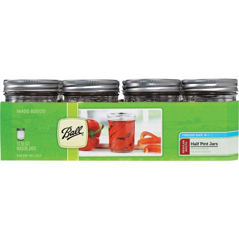 Everyday Supply Co - BALL - Ball Regular Mouth Mason Jar 8 oz 12 pk