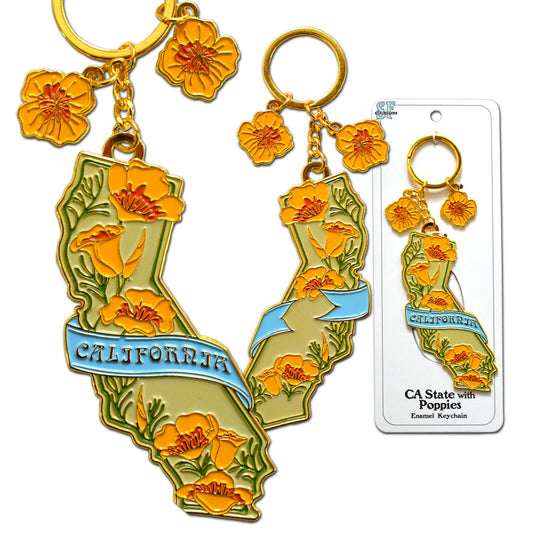 SF Mercantile - California Poppy Keychain