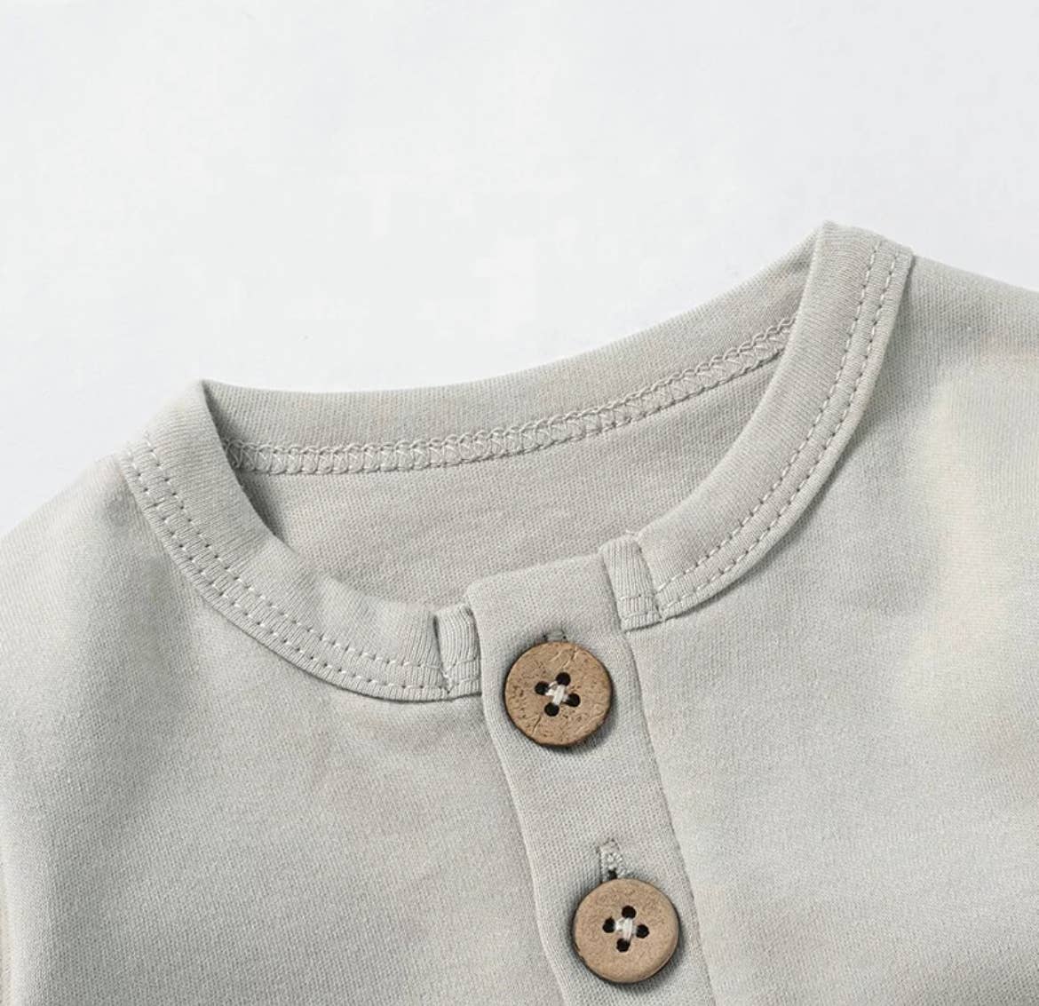 Boho + Babe - Organic Cotton Button Baby Romper